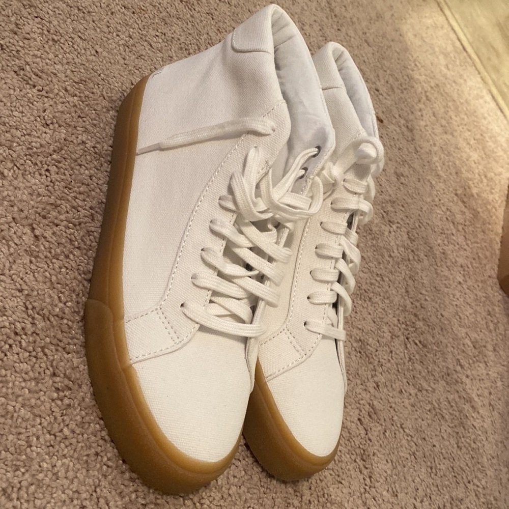 Madewell Sidewalk High-Top Sneakers in Recycled Canvas AI292 - Picture 6 of 7